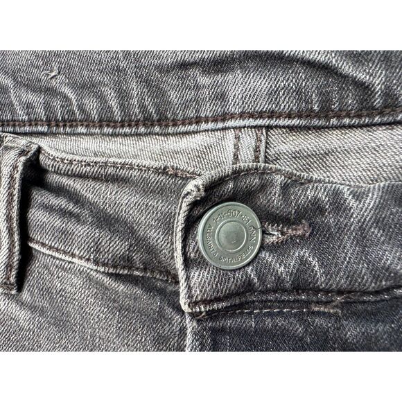 AllSaints Distressed Graine Reed Grey Black Slim Cotton Jeans Size 30 - Picture 7 of 13